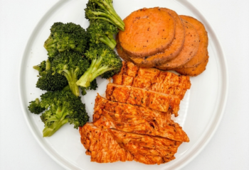 Cajun Spiced Chicken and Roasted Sweet Potatoes